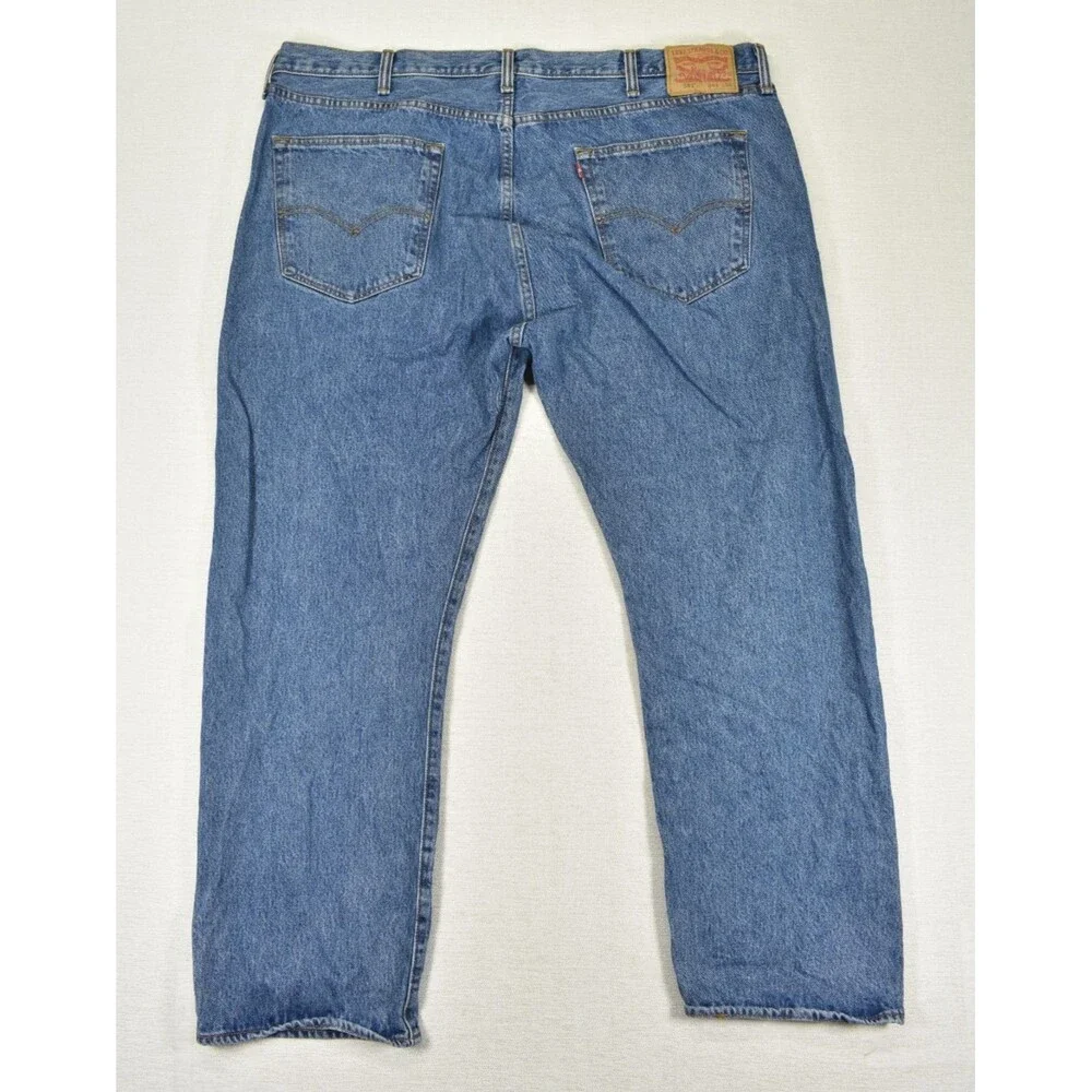 Levi's 501 Original Fit Button Fly Denim Jeans Blue Men's Size 44x30